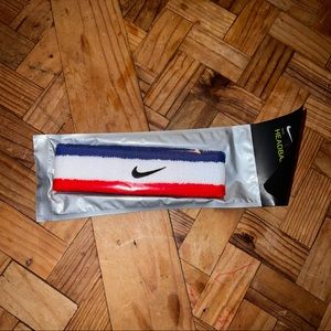 Nike Basketball Red White Blue swoosh headband